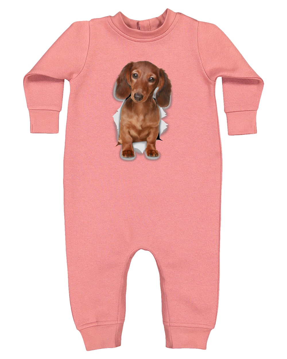 4447 Rabbit Skins Infant Fleece One-Piece Bodysuit - Mauvelous