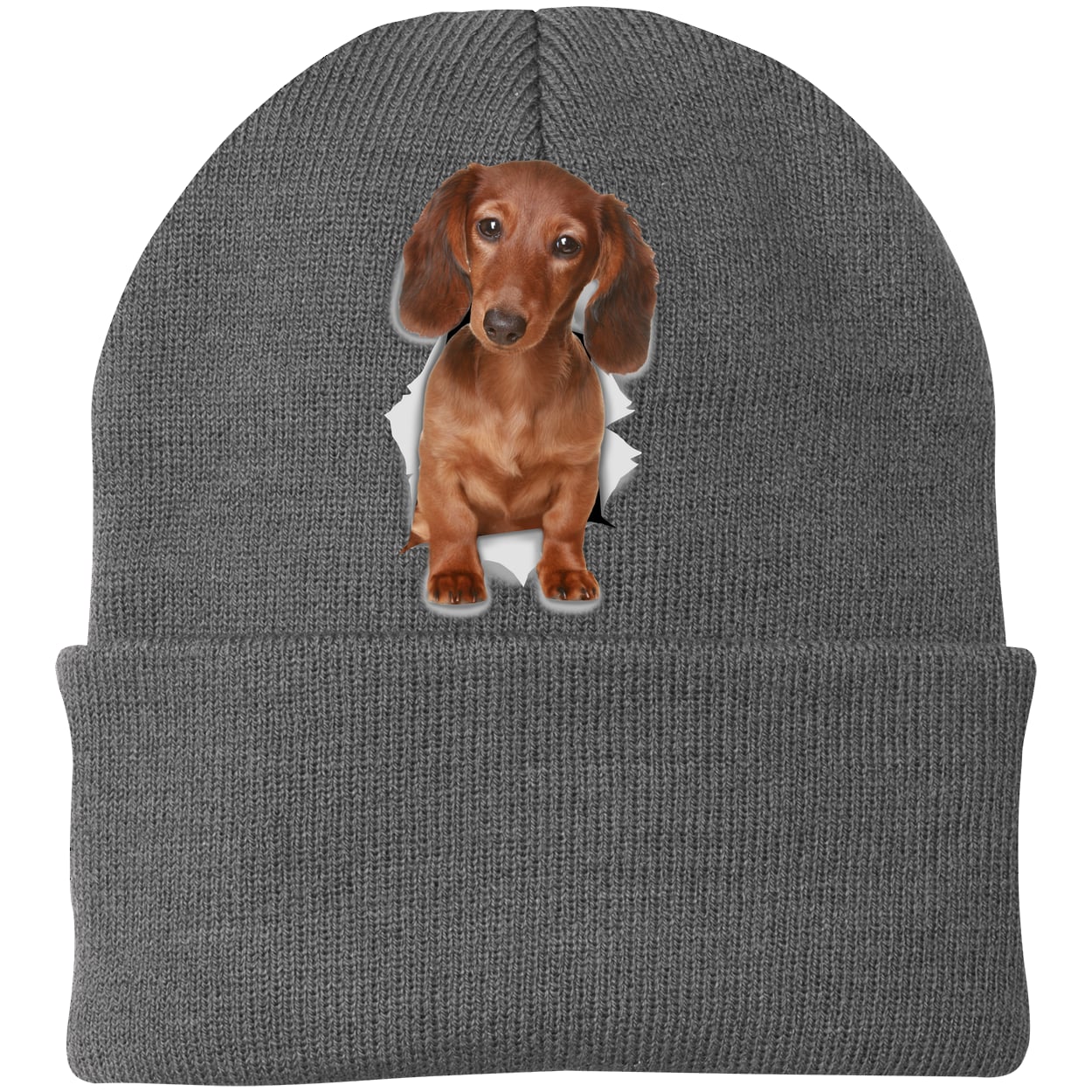 CP90 Port & Company Knit Beanie - Athletic Oxford