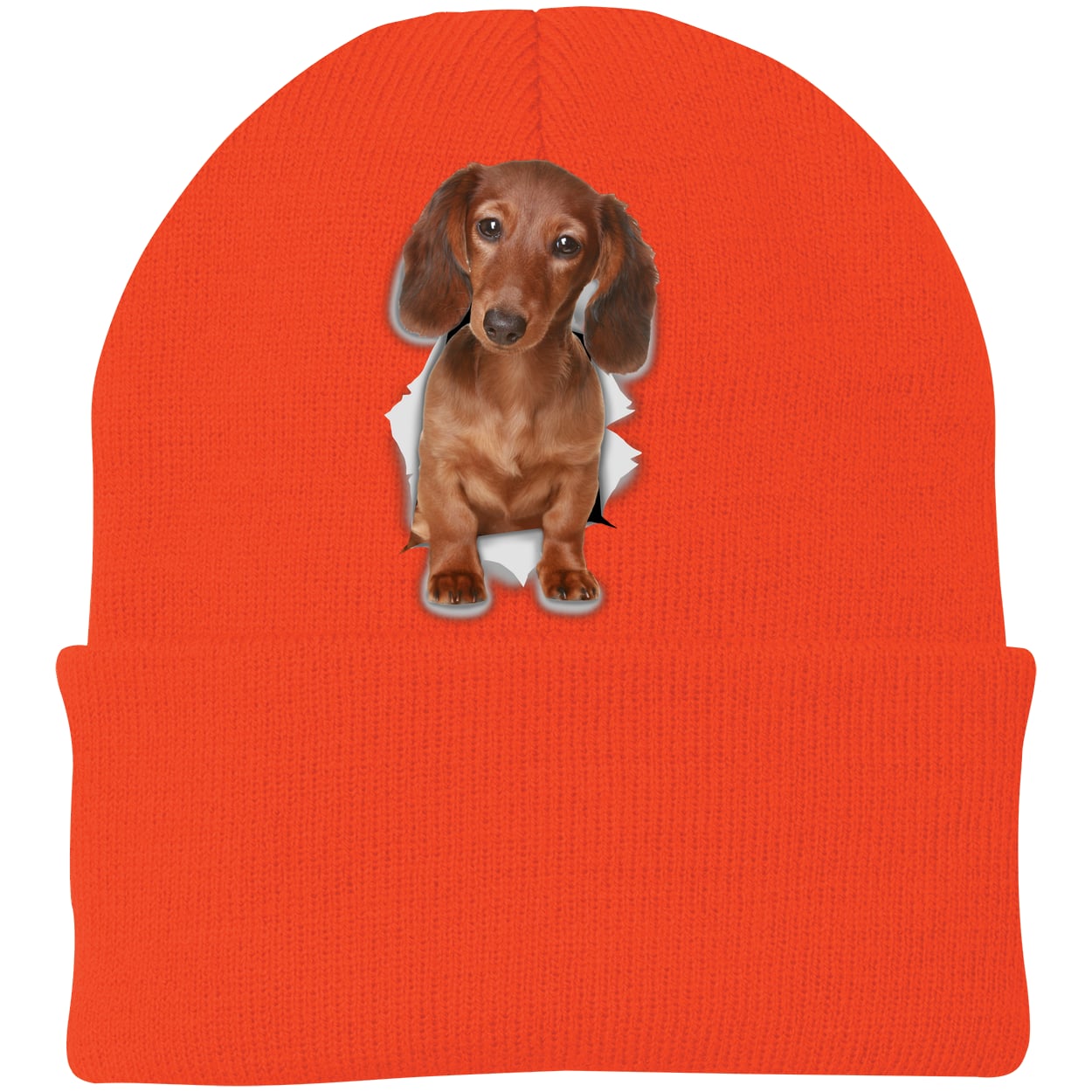CP90 Port & Company Knit Beanie - Athletic Orange