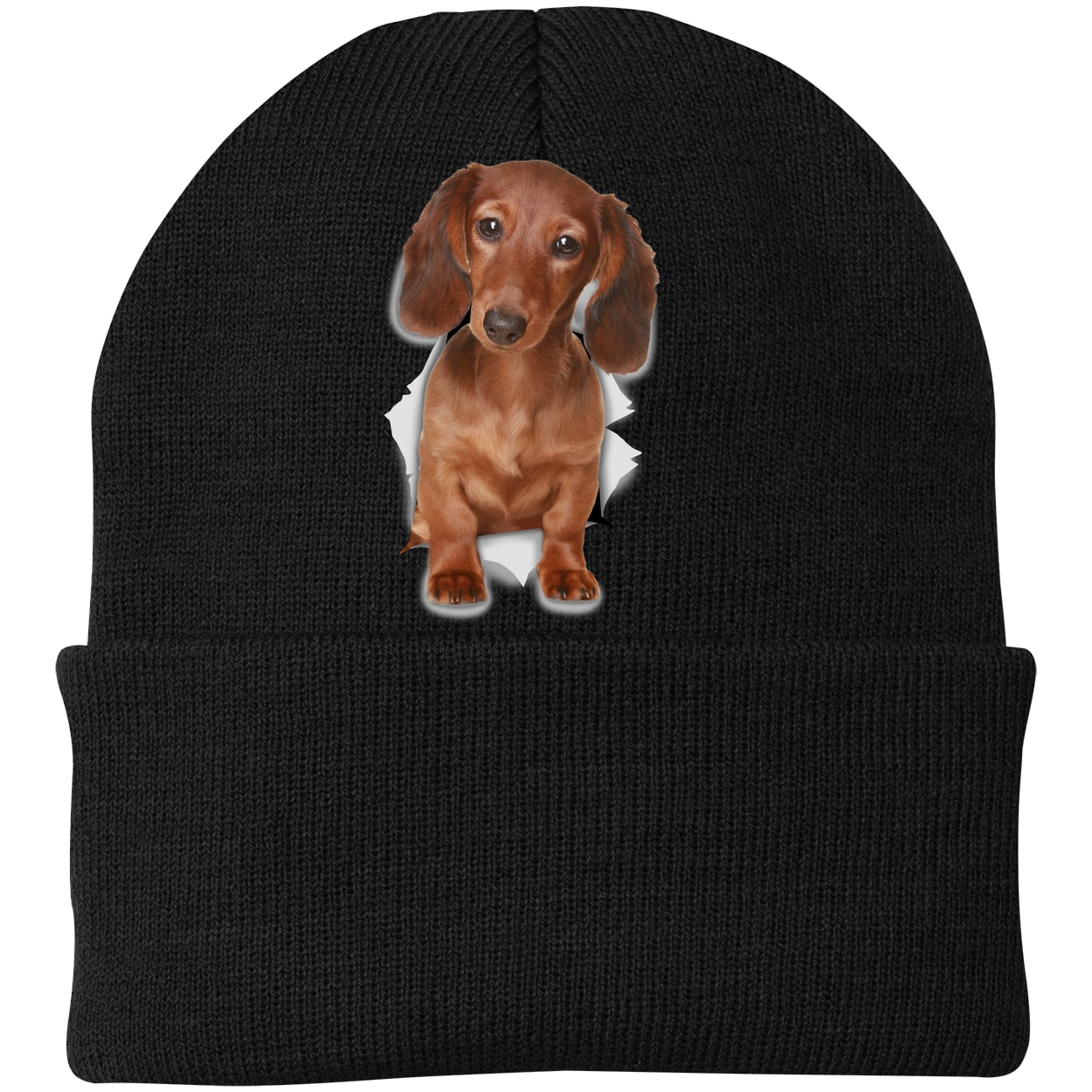 CP90 Port & Company Knit Beanie - Black