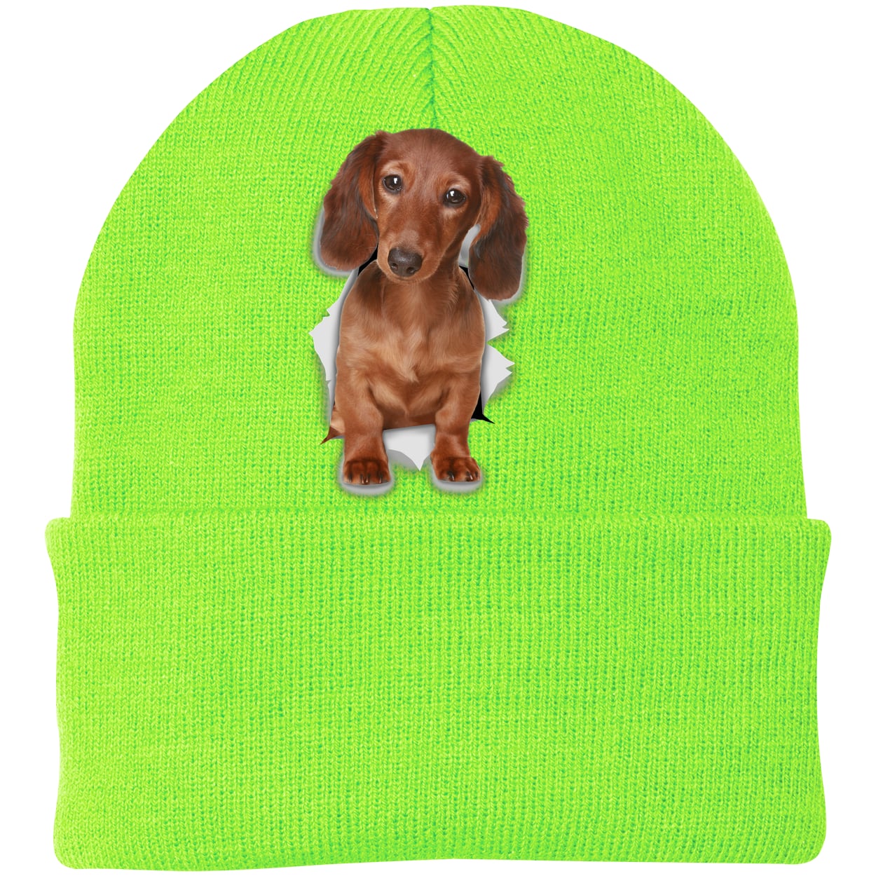 CP90 Port & Company Knit Beanie - Neon Green
