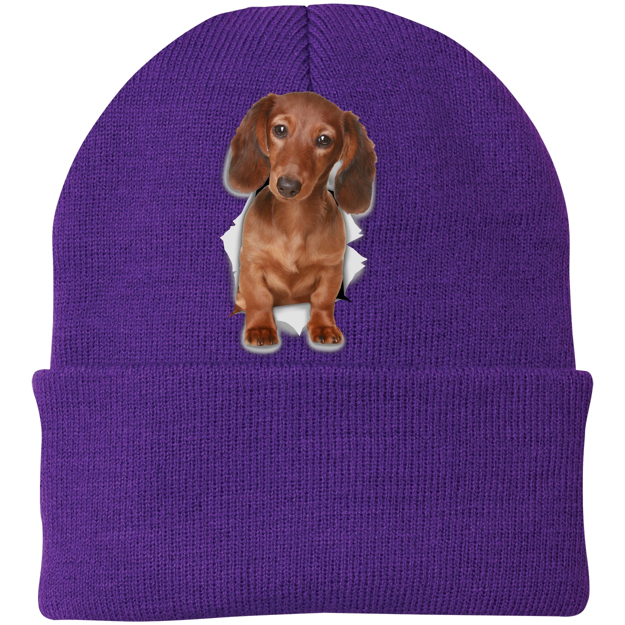 CP90 Port & Company Knit Beanie - Athletic Purple