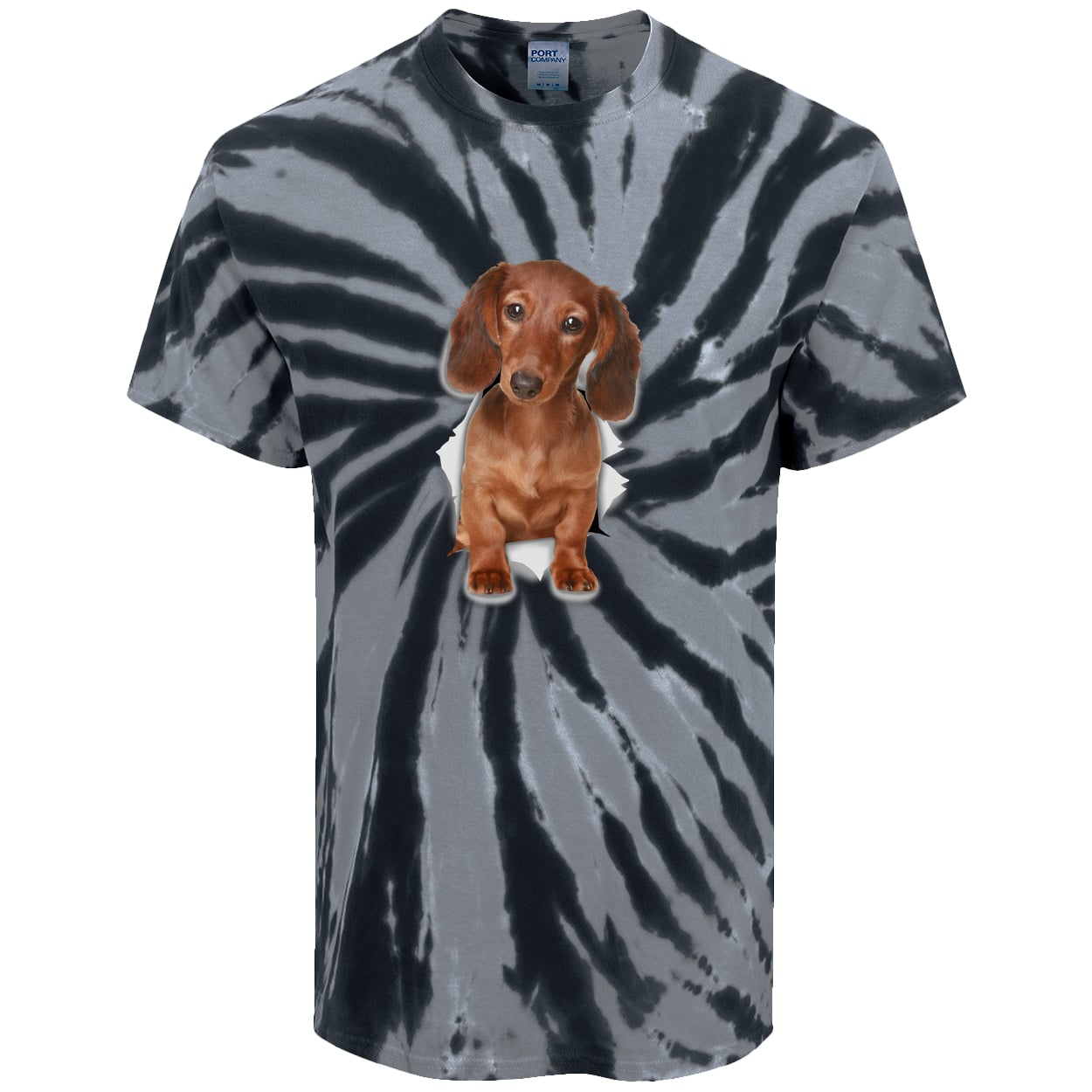 PC147 Port & Company Tie-Dye Tee - Black