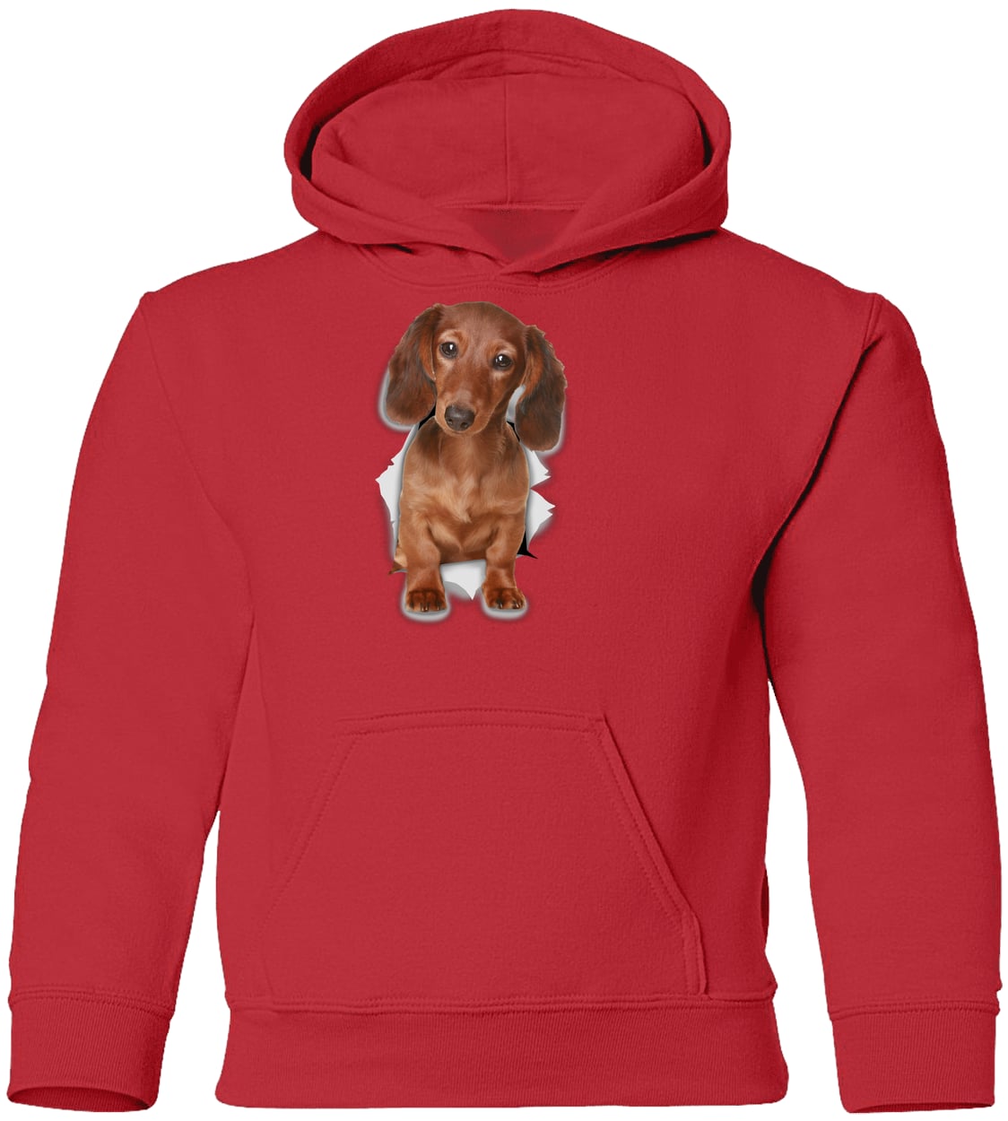 G185B Gildan Youth Pullover Hoodie - Red
