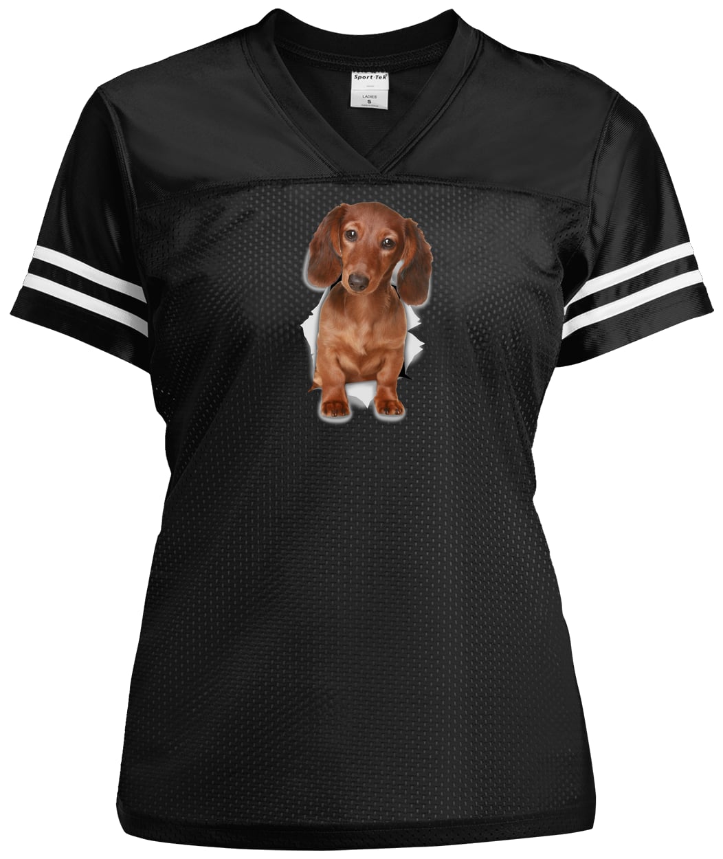 LST307 Sport-Tek Ladies' Replica Jersey - Black/White