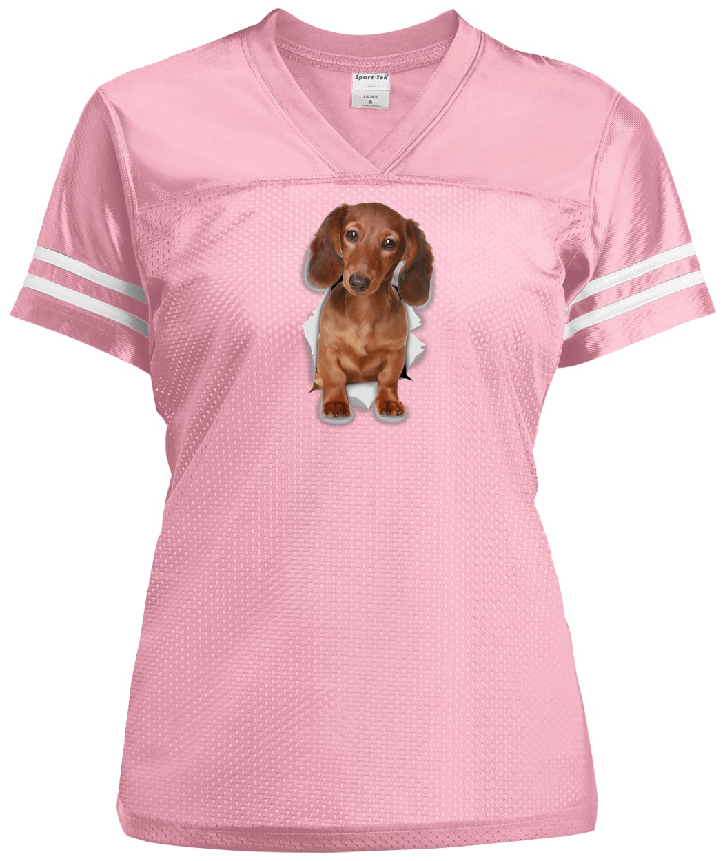 LST307 Sport-Tek Ladies' Replica Jersey - Light Pink/White