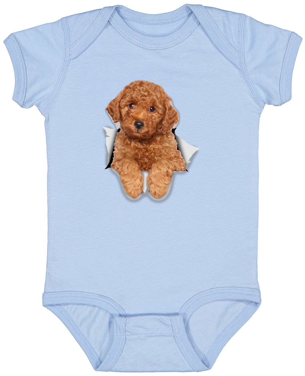 4424 Infant Fine Jersey Bodysuit - Light Blue
