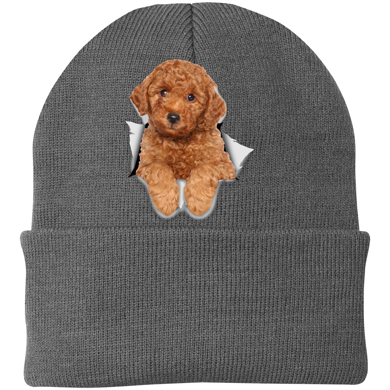 CP90 Port & Company Knit Beanie - Athletic Oxford