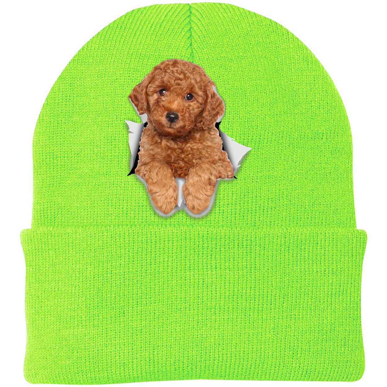 CP90 Port & Company Knit Beanie - Neon Green