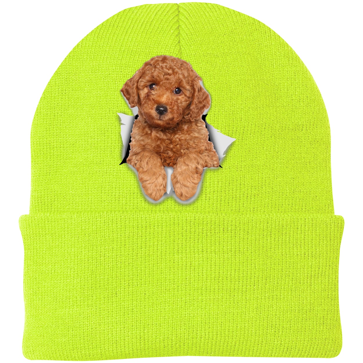 CP90 Port & Company Knit Beanie - Neon Yellow