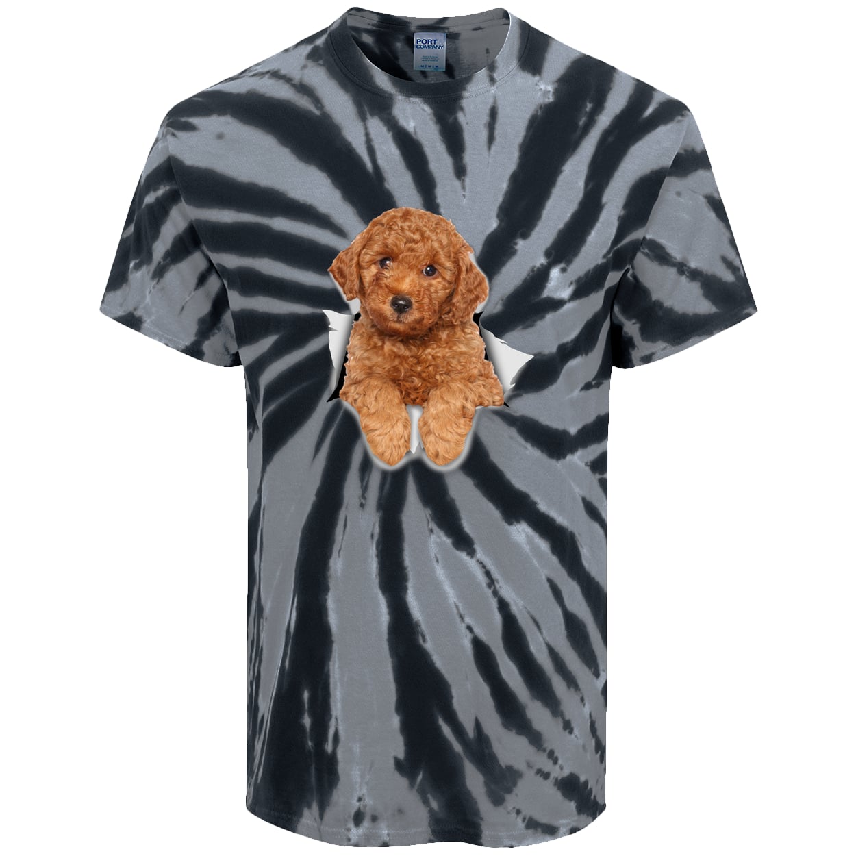 PC147 Port & Company Tie-Dye Tee - Black