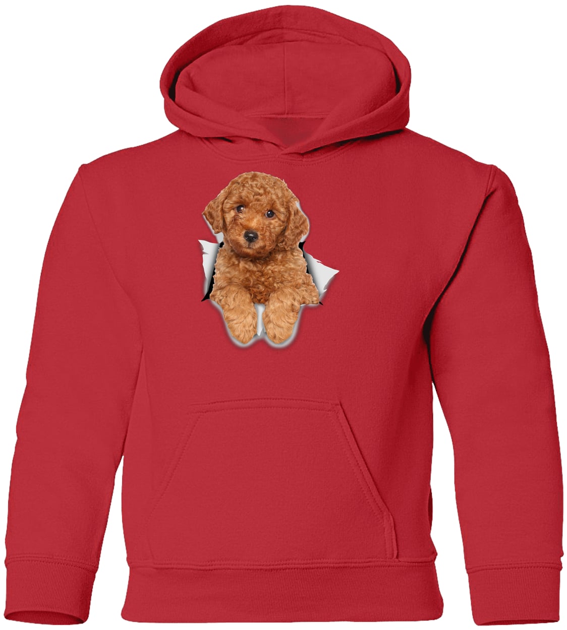 G185B Gildan Youth Pullover Hoodie - Red