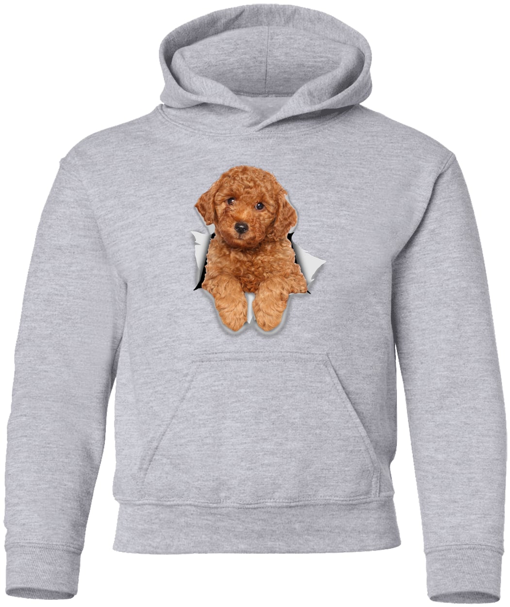 G185B Gildan Youth Pullover Hoodie - Sport Grey