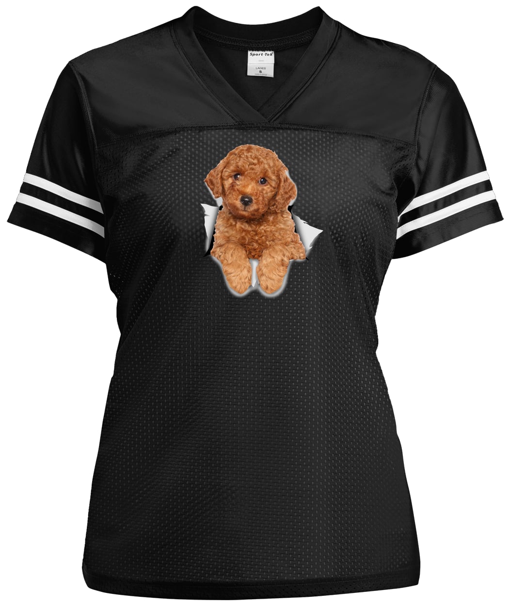 LST307 Sport-Tek Ladies' Replica Jersey - Black/White