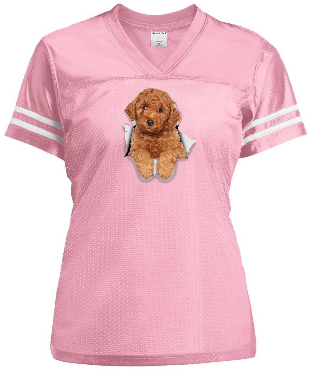 LST307 Sport-Tek Ladies' Replica Jersey - Light Pink/White