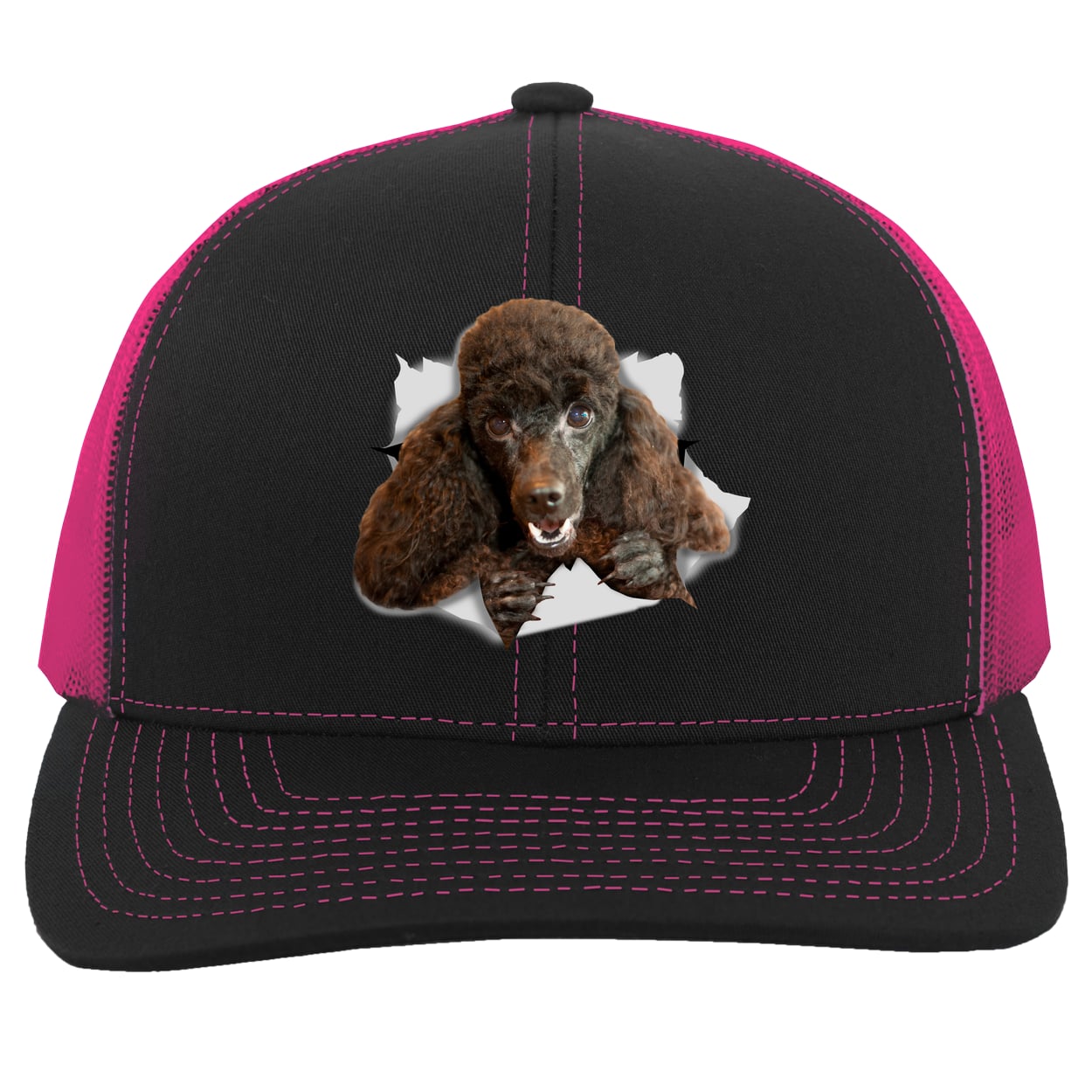 104C Trucker Snap Back - Black/Pink