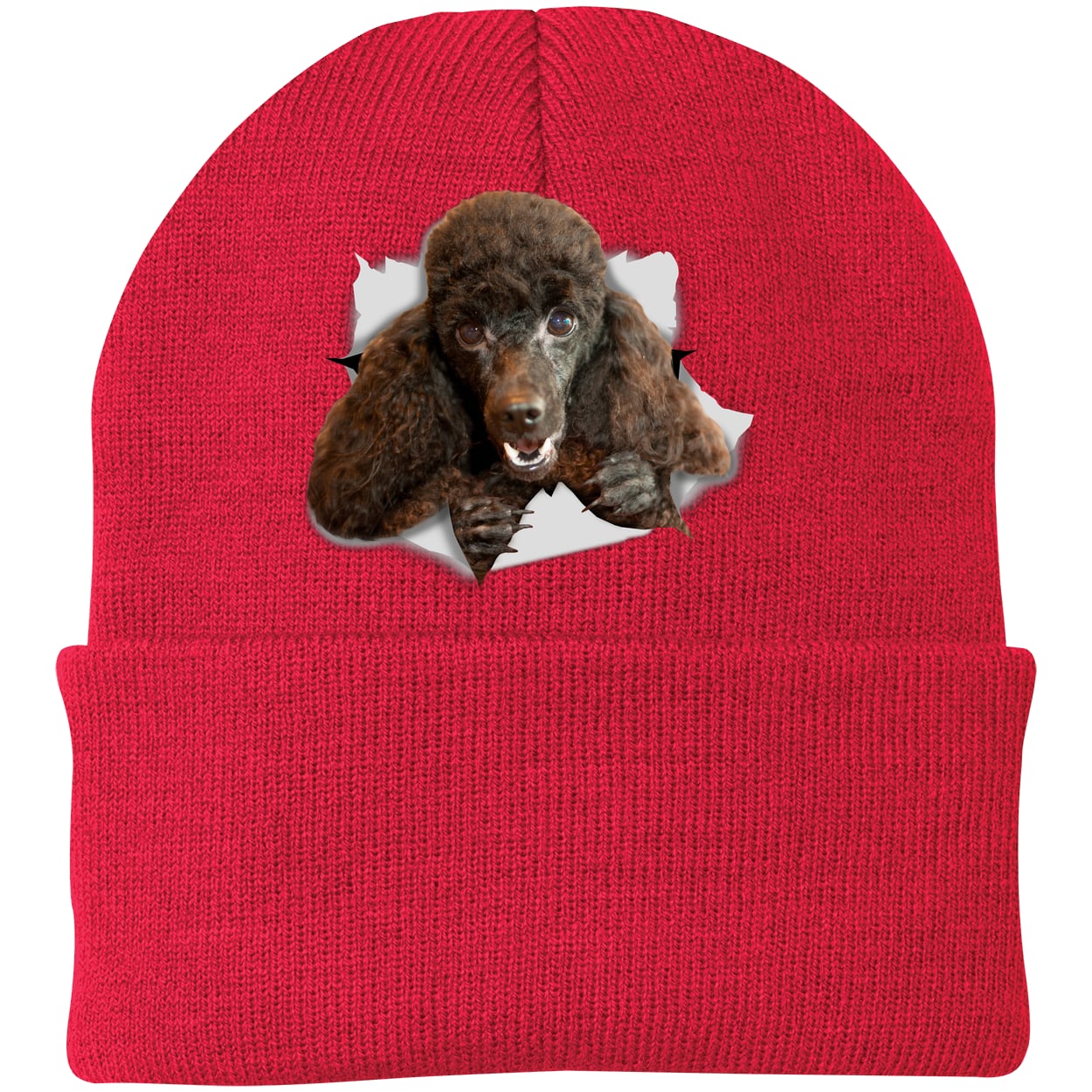 CP90 Port & Company Knit Beanie - Athletic Red