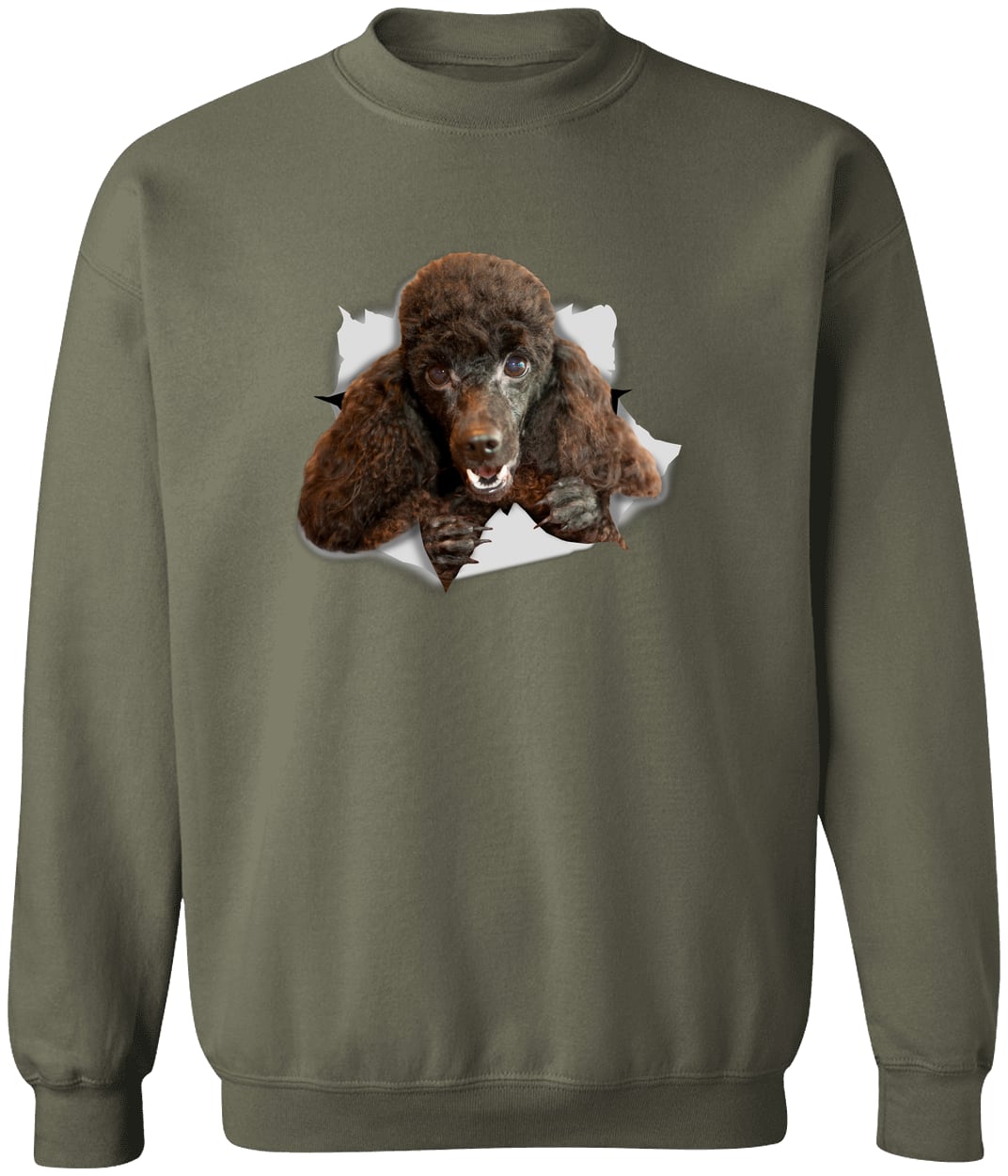 G180 Gildan Crewneck Pullover Sweatshirt - Military Green