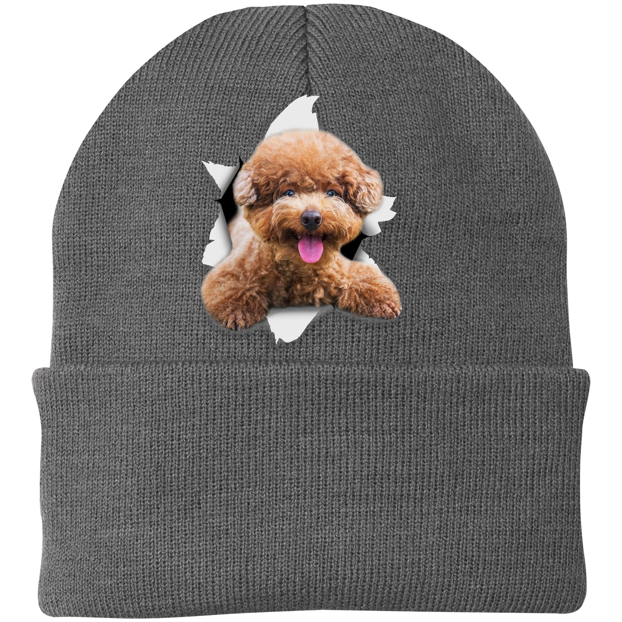 CP90 Port & Company Knit Beanie - Athletic Oxford
