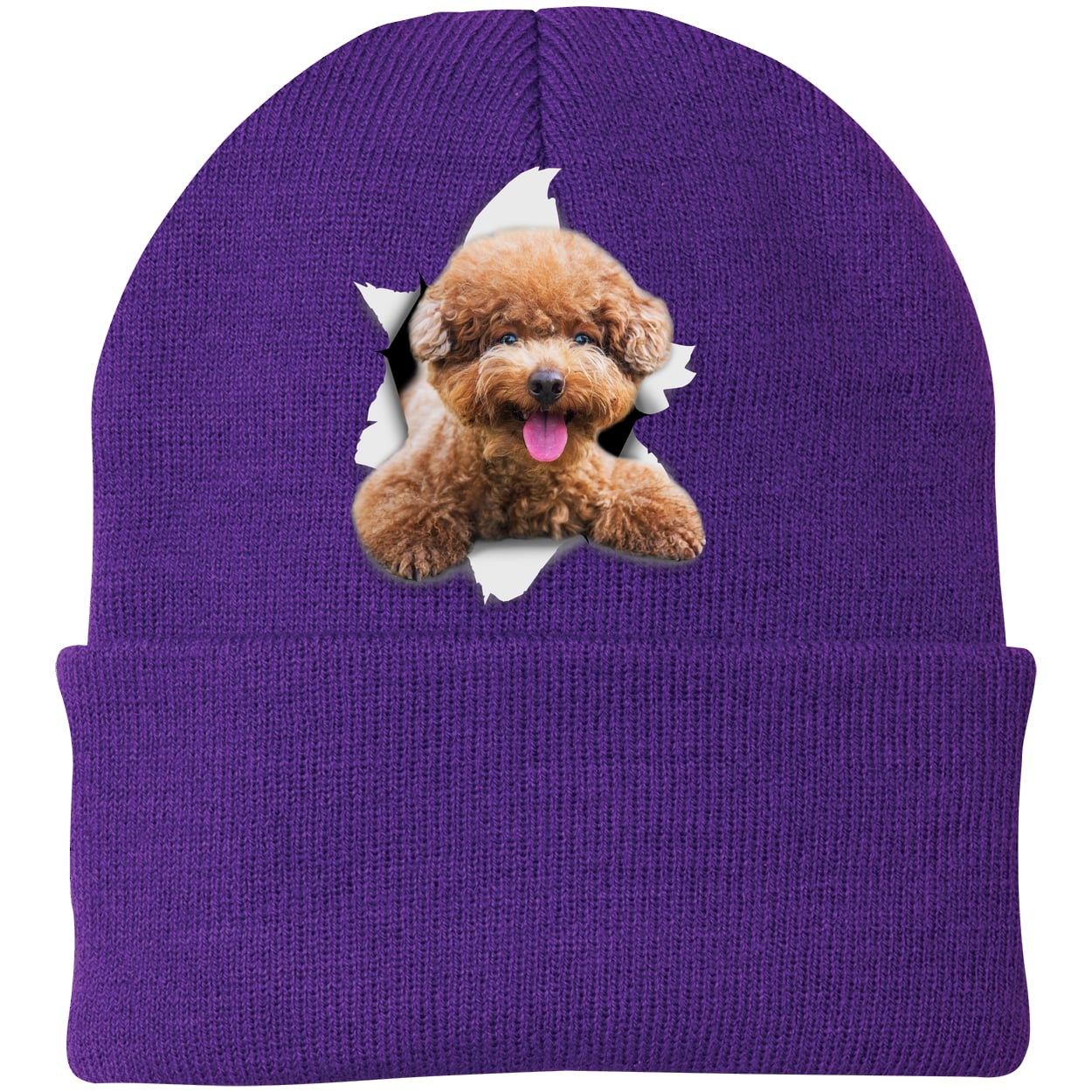 CP90 Port & Company Knit Beanie - Athletic Purple