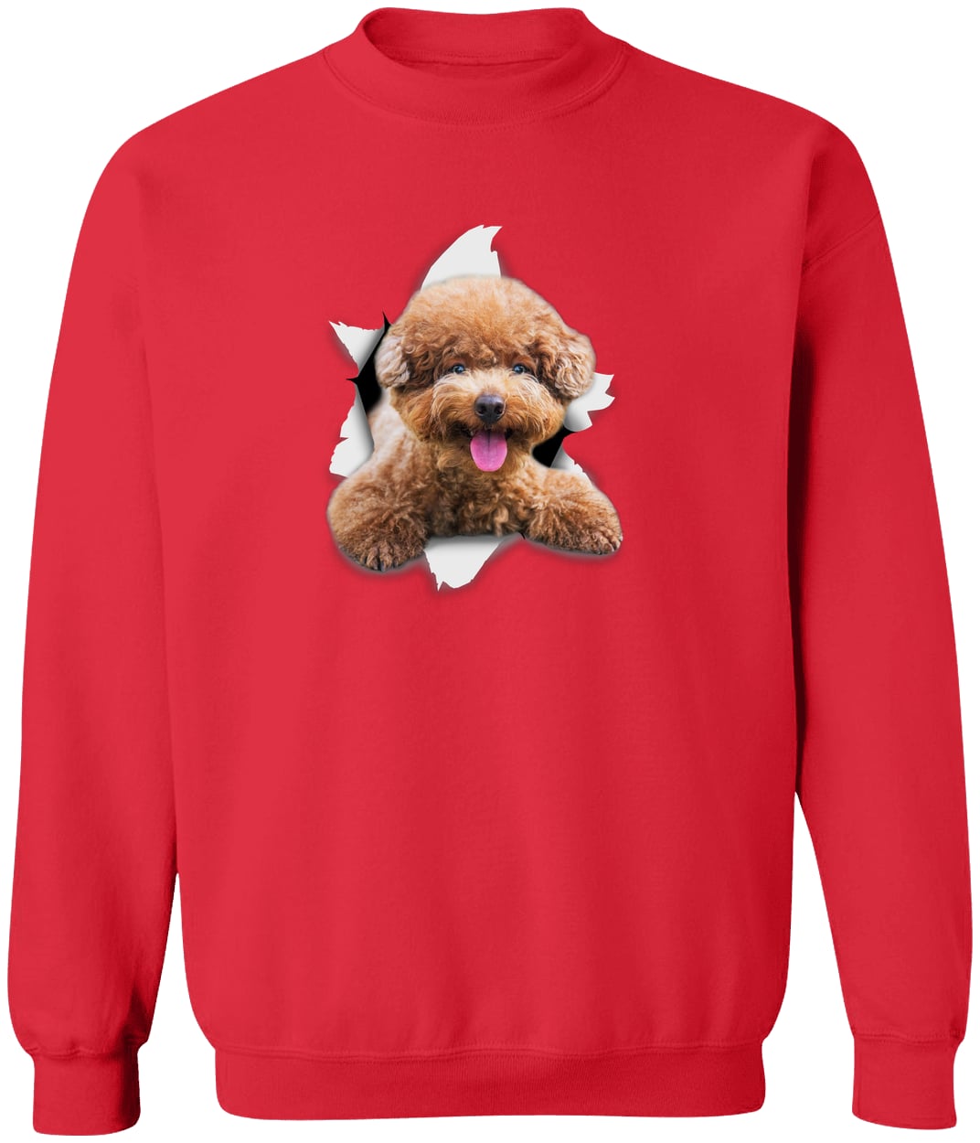 G180 Gildan Crewneck Pullover Sweatshirt - Red