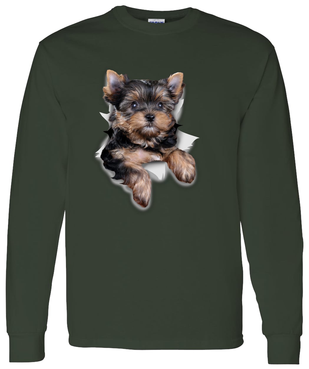 G540 LS T-Shirt 5.3 oz. - Forest Green