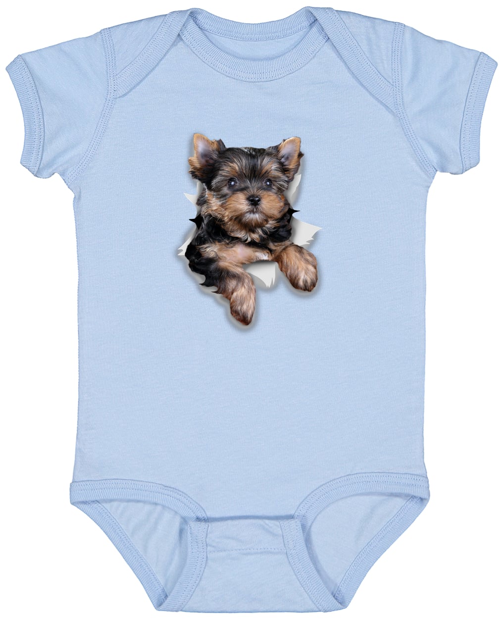 4424 Infant Fine Jersey Bodysuit - Light Blue