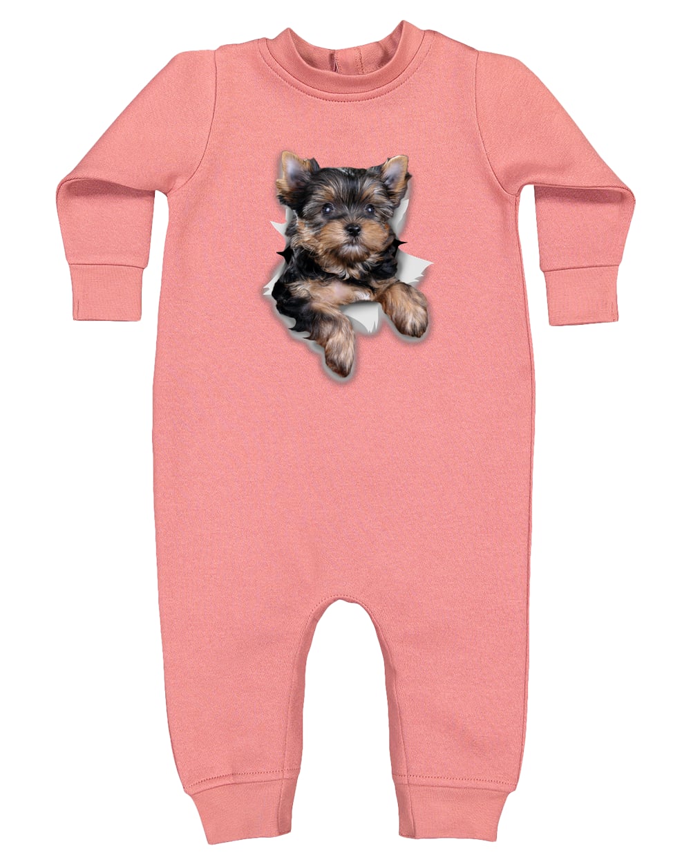4447 Rabbit Skins Infant Fleece One-Piece Bodysuit - Mauvelous