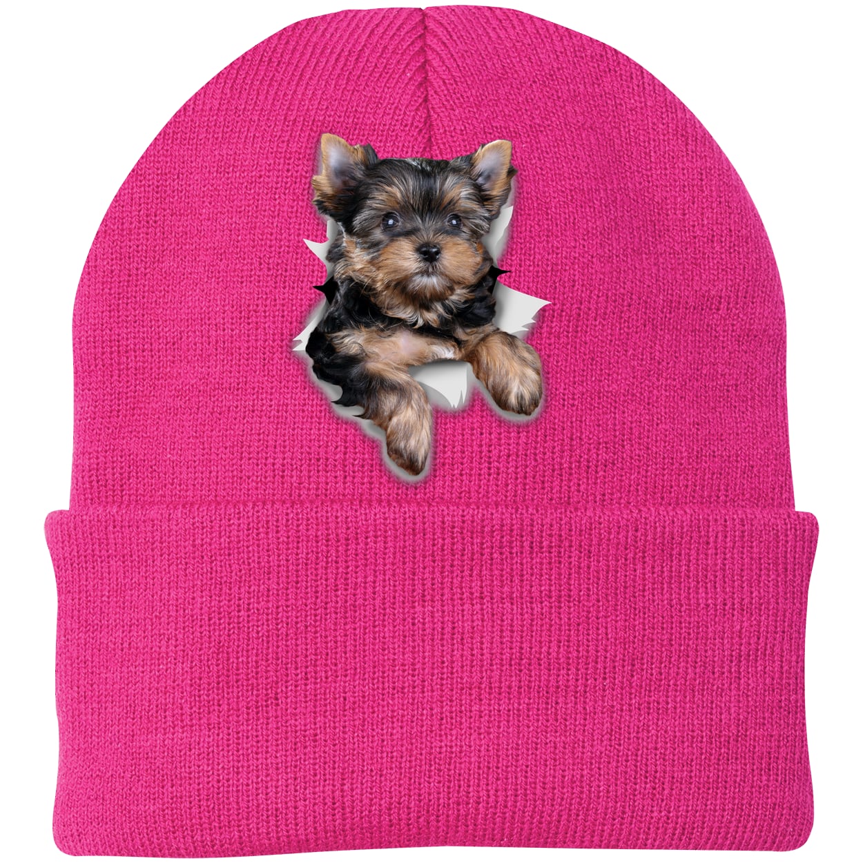CP90 Port & Company Knit Beanie - Neon Pink