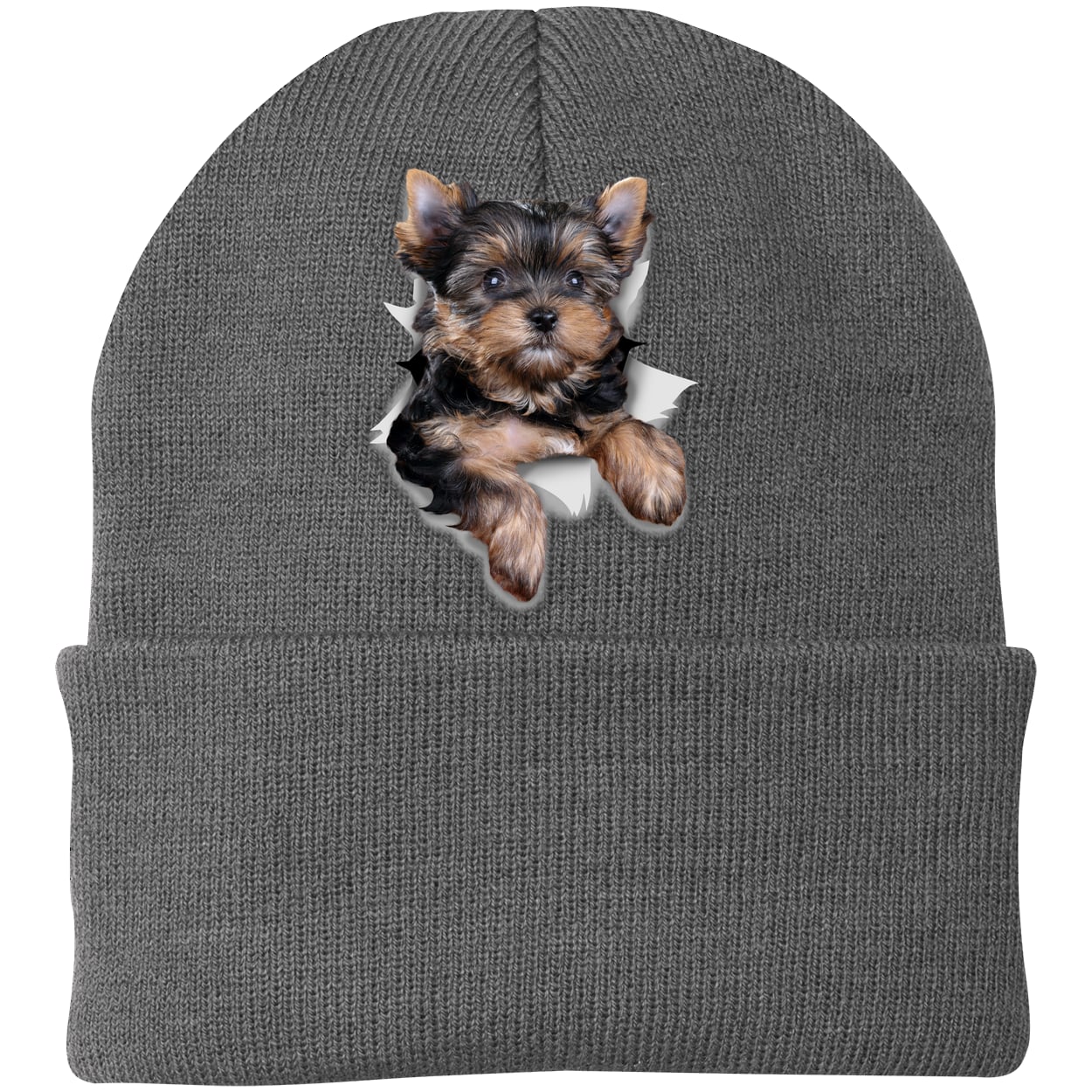CP90 Port & Company Knit Beanie - Athletic Oxford