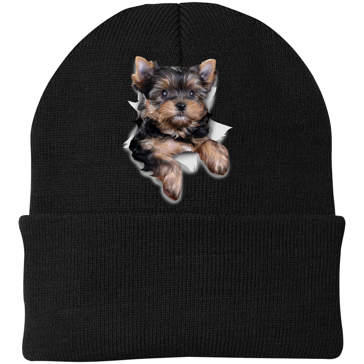 CP90 Port & Company Knit Beanie - Black