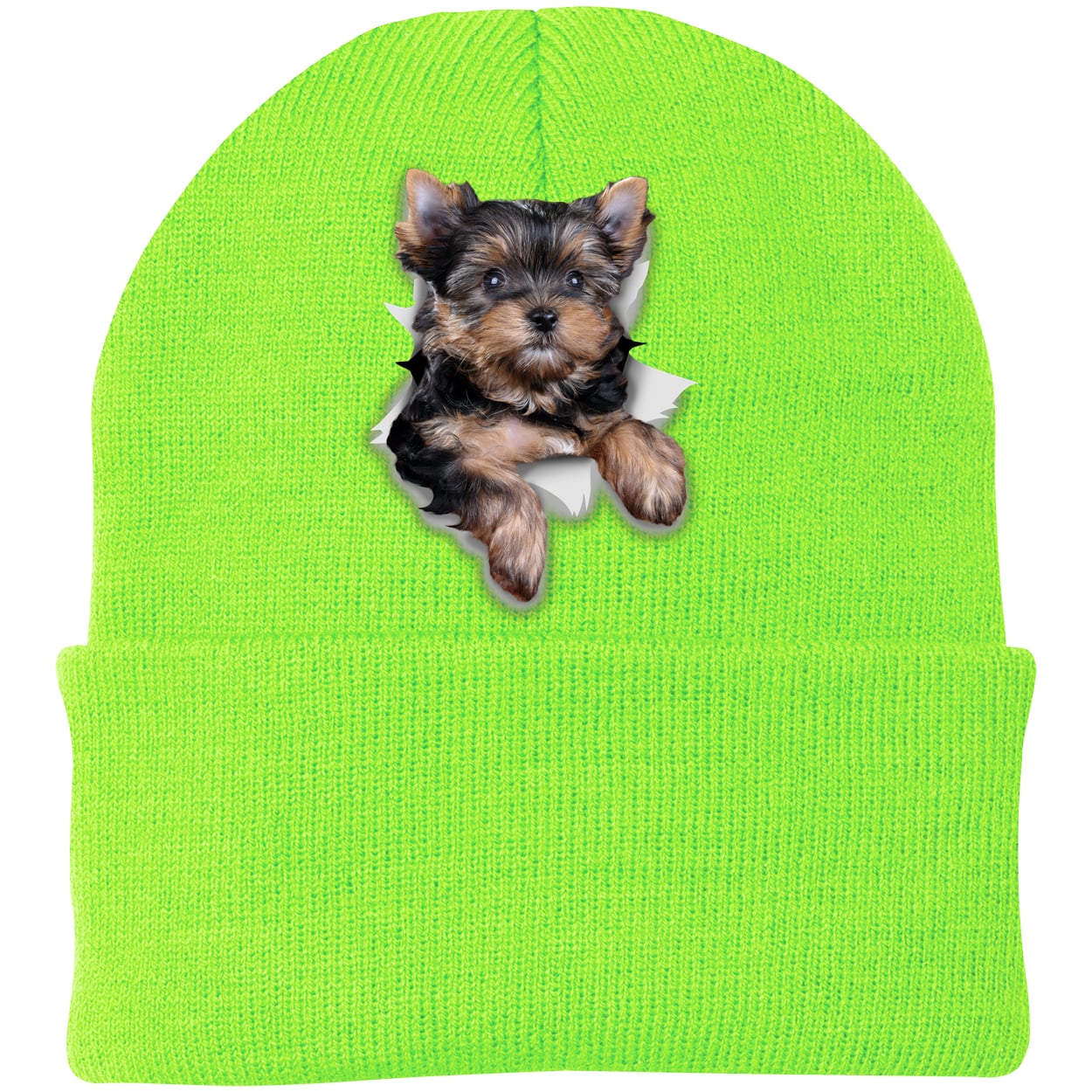 CP90 Port & Company Knit Beanie - Neon Green
