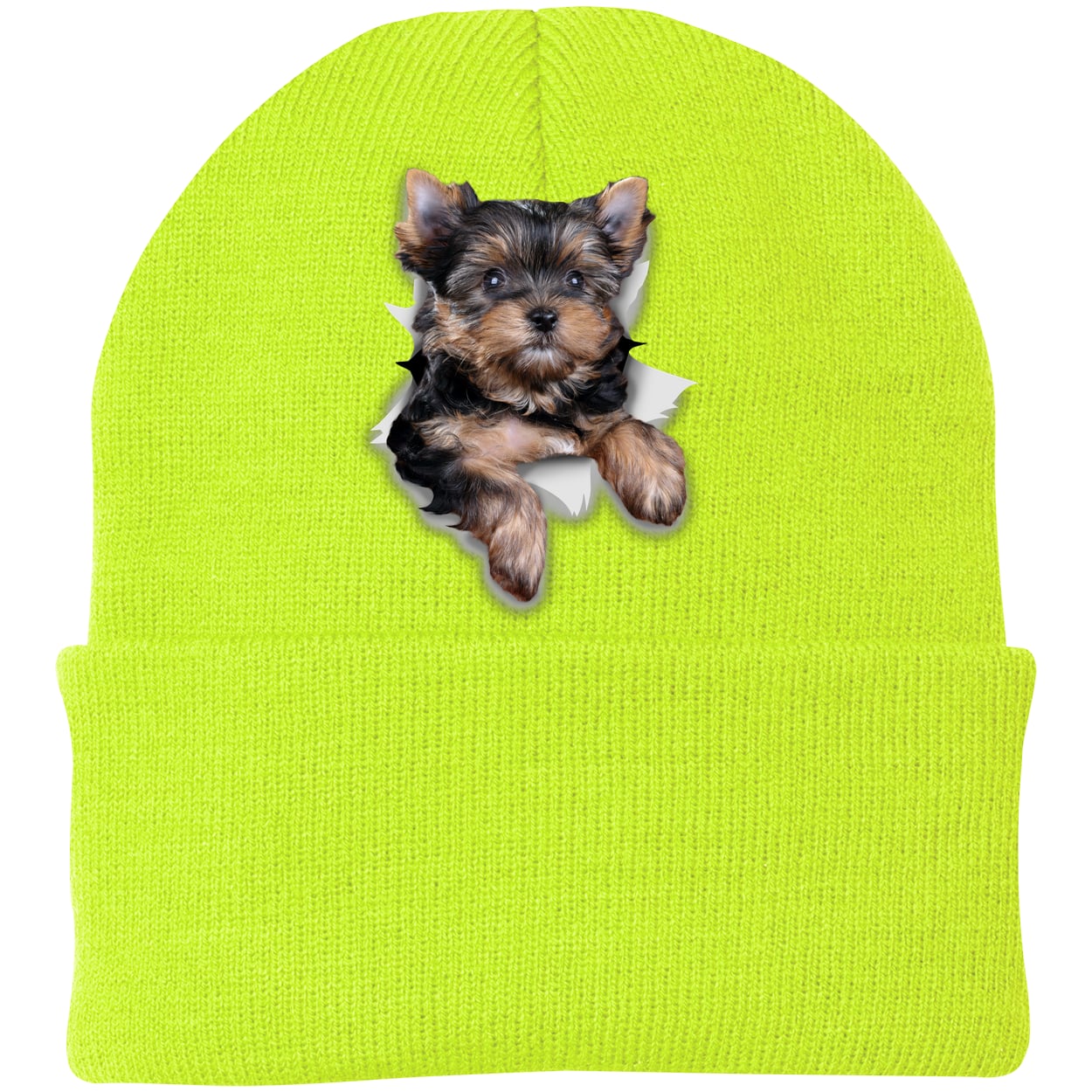 CP90 Port & Company Knit Beanie - Neon Yellow
