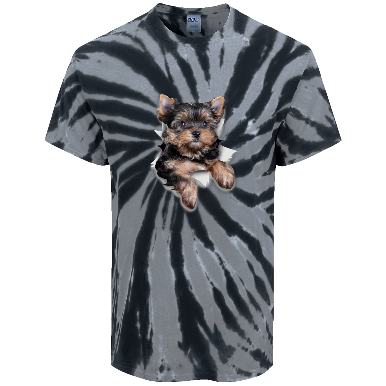 PC147 Port & Company Tie-Dye Tee - Black