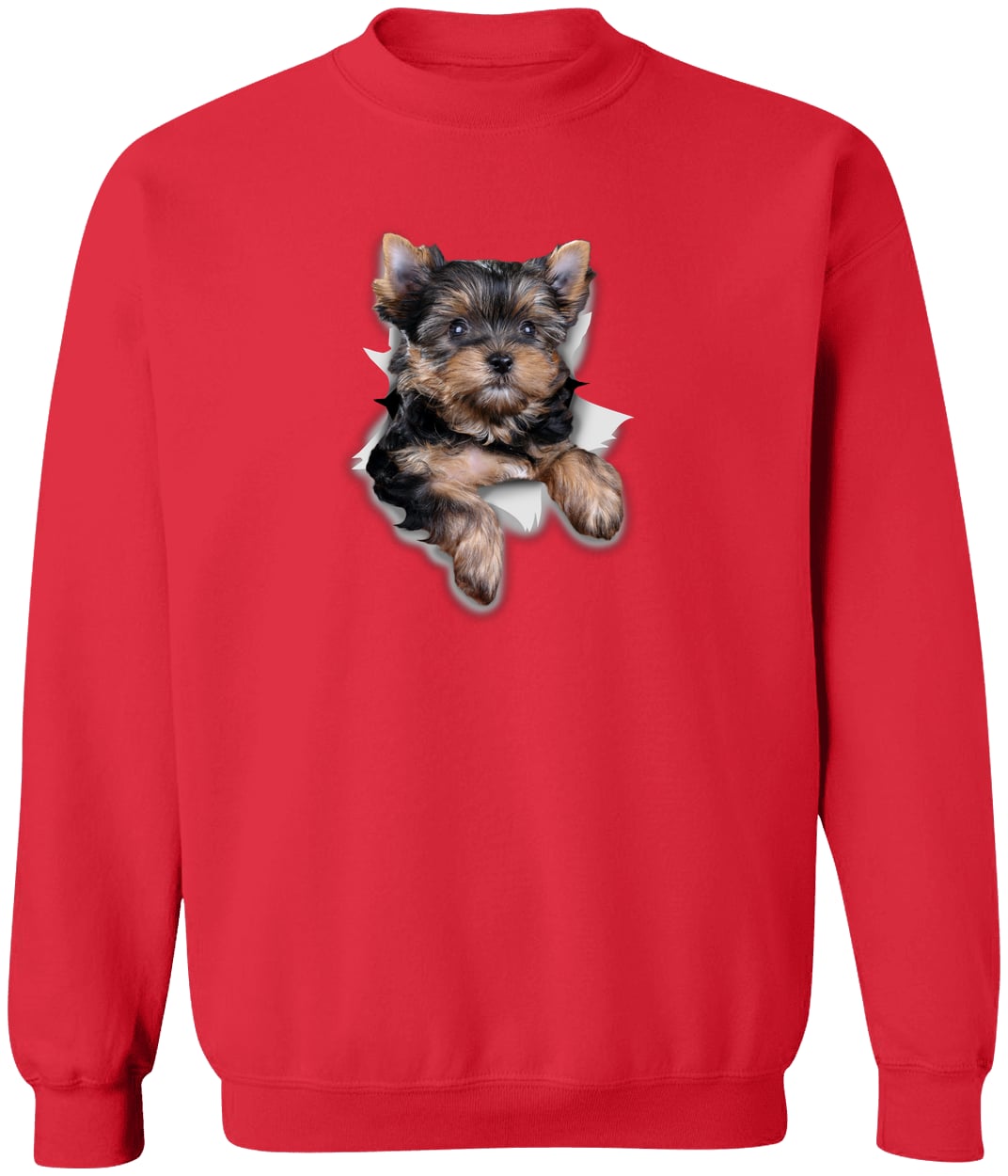 G180 Gildan Crewneck Pullover Sweatshirt - Red