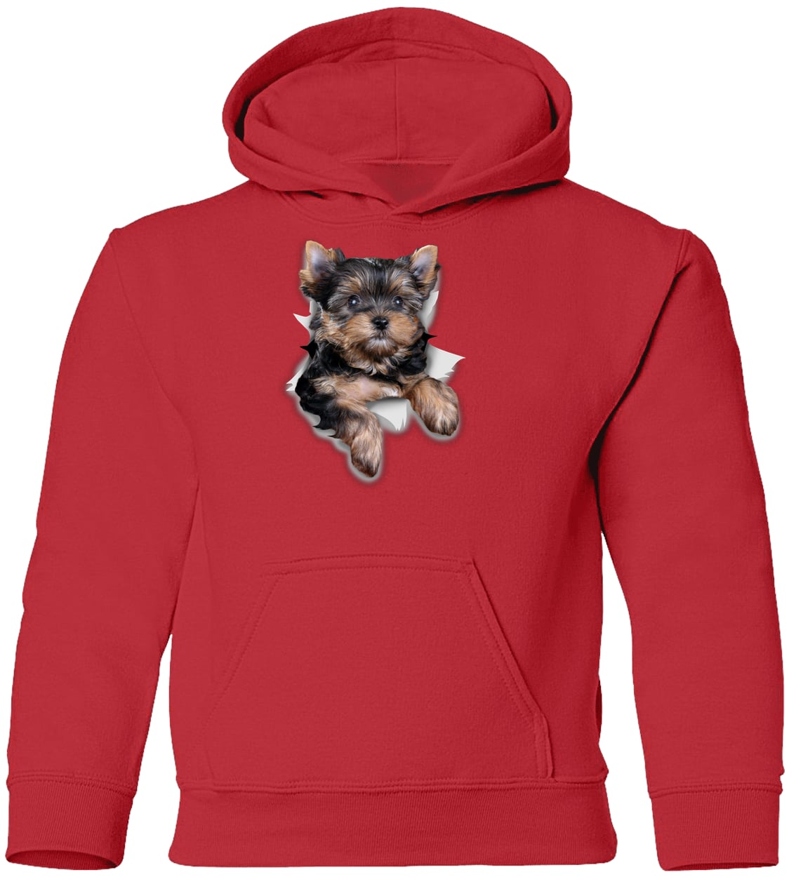 G185B Gildan Youth Pullover Hoodie - Red