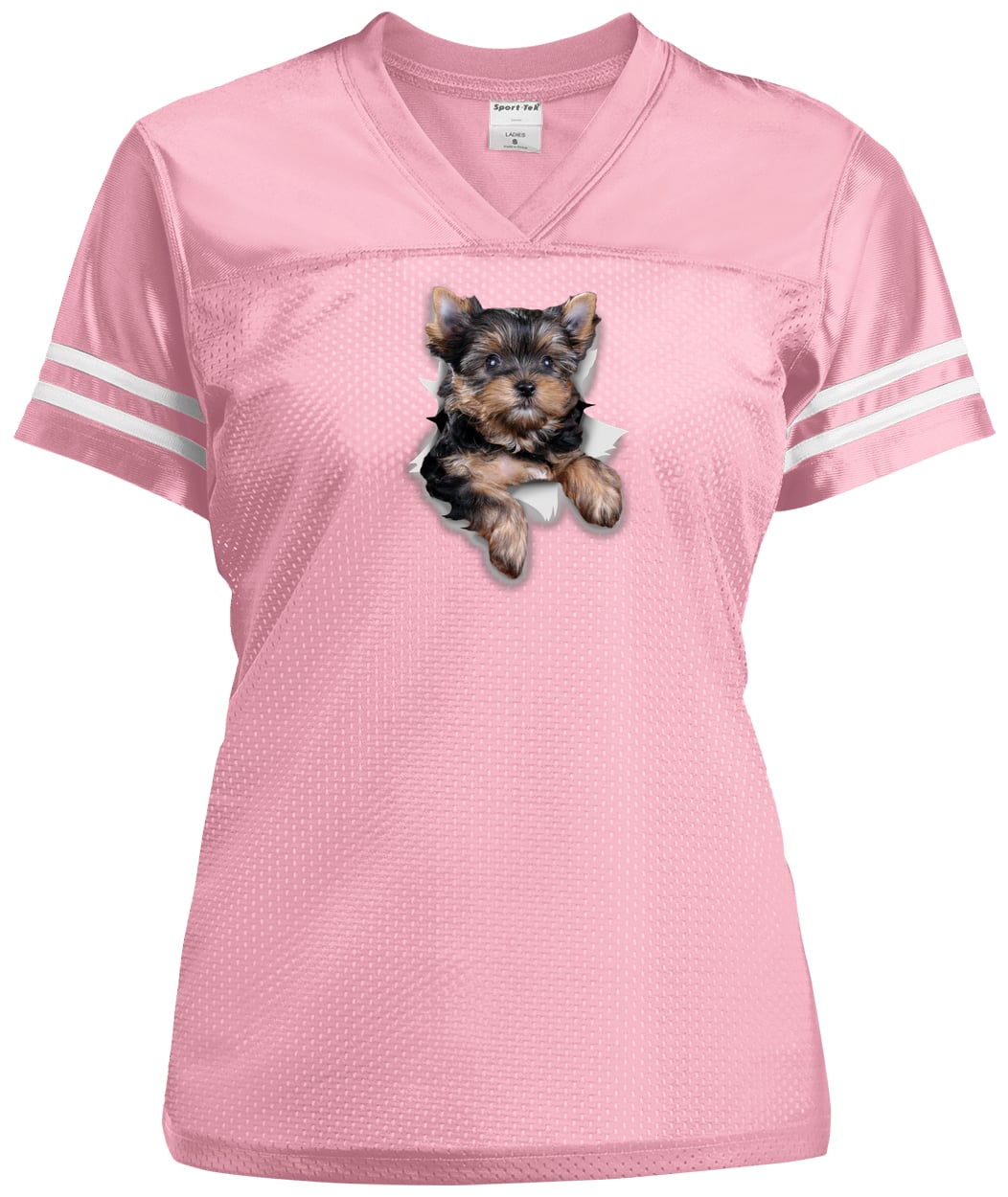 LST307 Sport-Tek Ladies' Replica Jersey - Light Pink/White