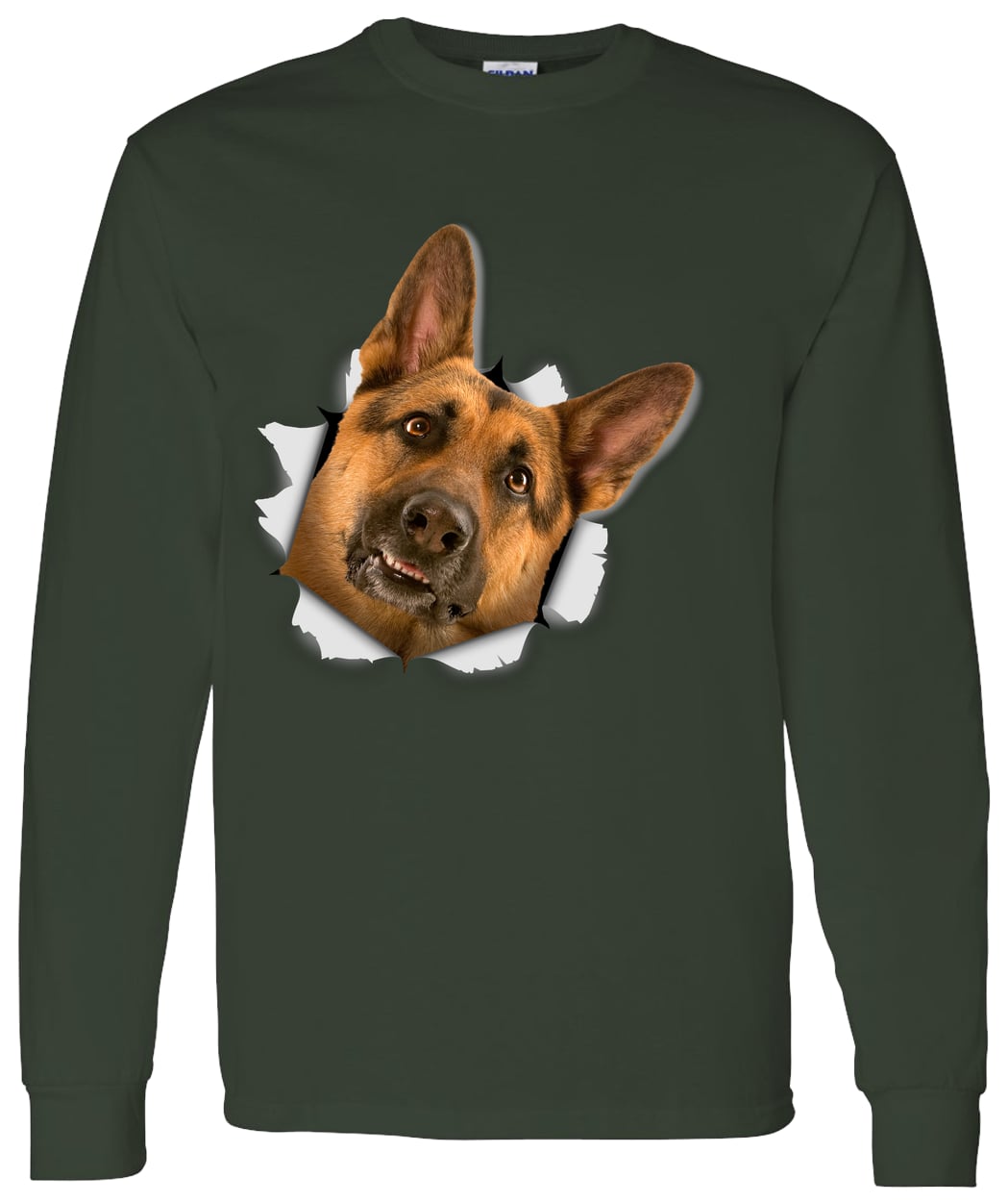 G540 LS T-Shirt 5.3 oz. - Forest Green