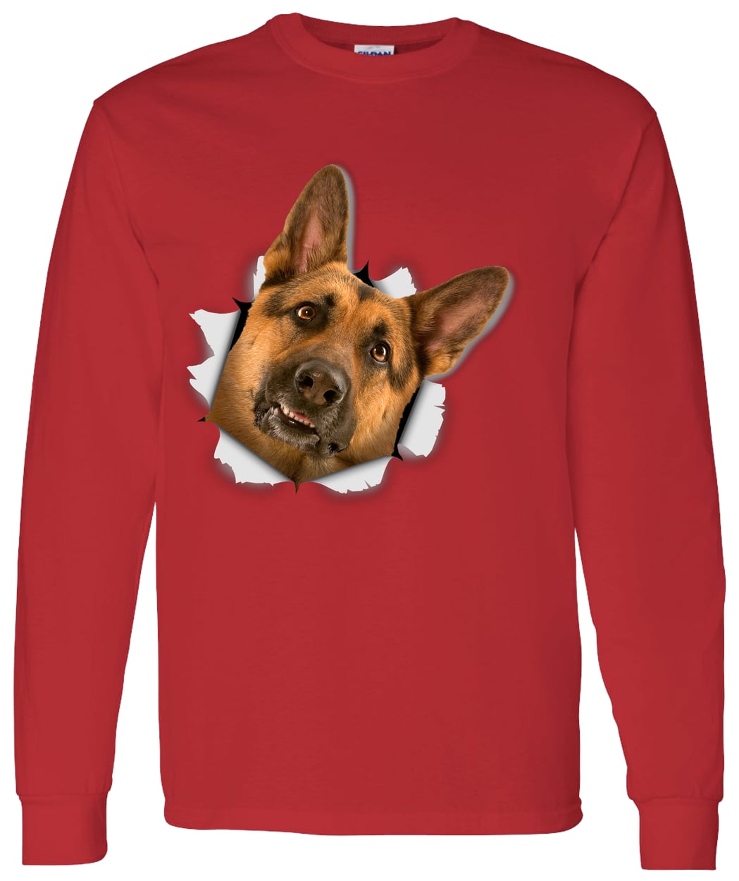 G540 LS T-Shirt 5.3 oz. - Red