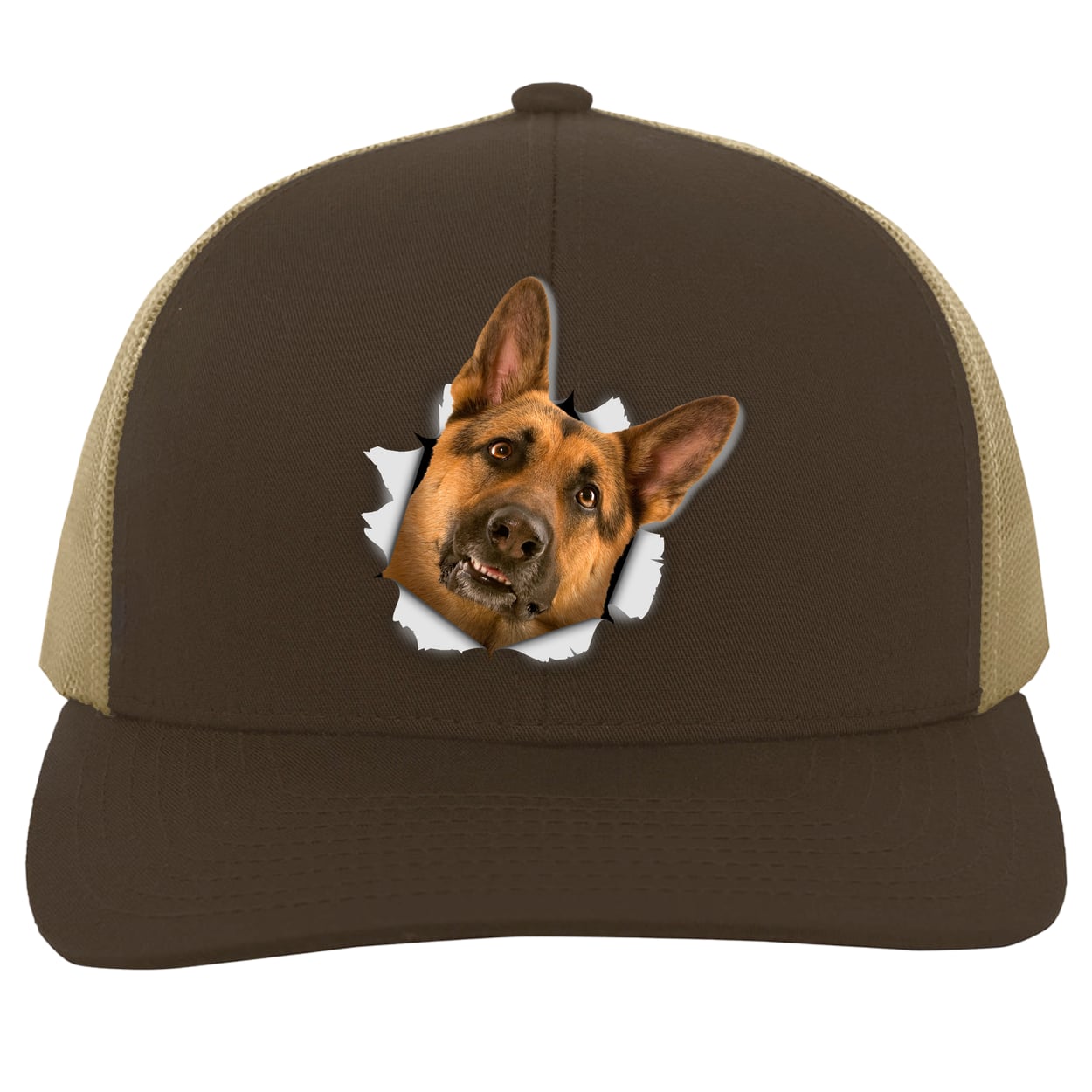 104C Trucker Snap Back - Brown/Khaki