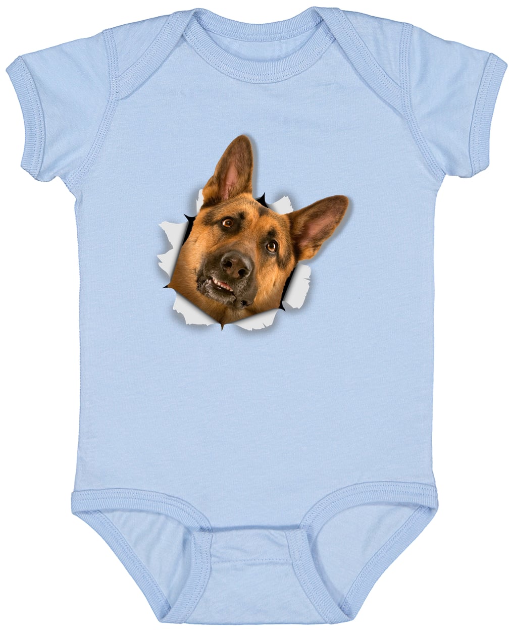 4424 Infant Fine Jersey Bodysuit - Light Blue