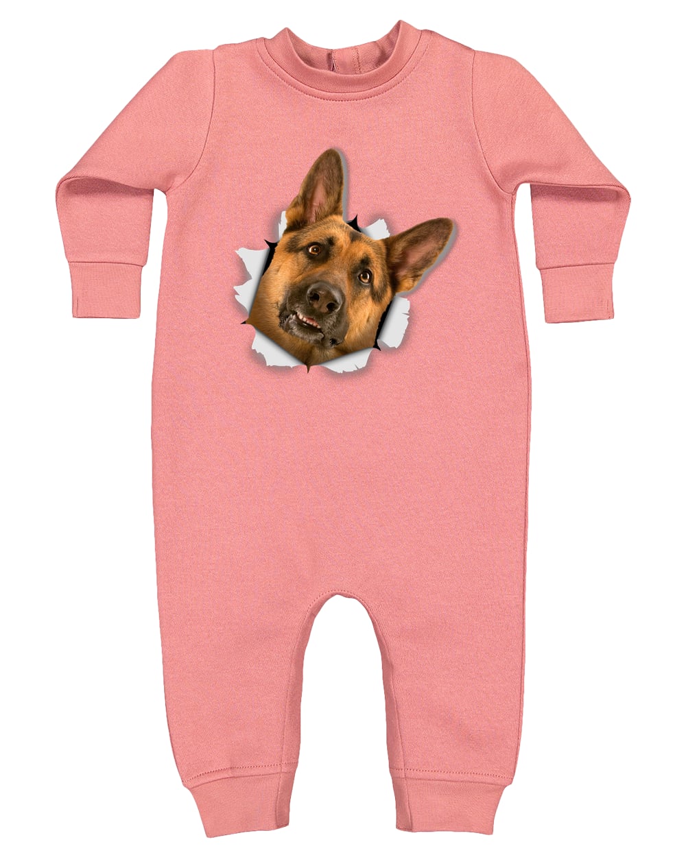 4447 Rabbit Skins Infant Fleece One-Piece Bodysuit - Mauvelous