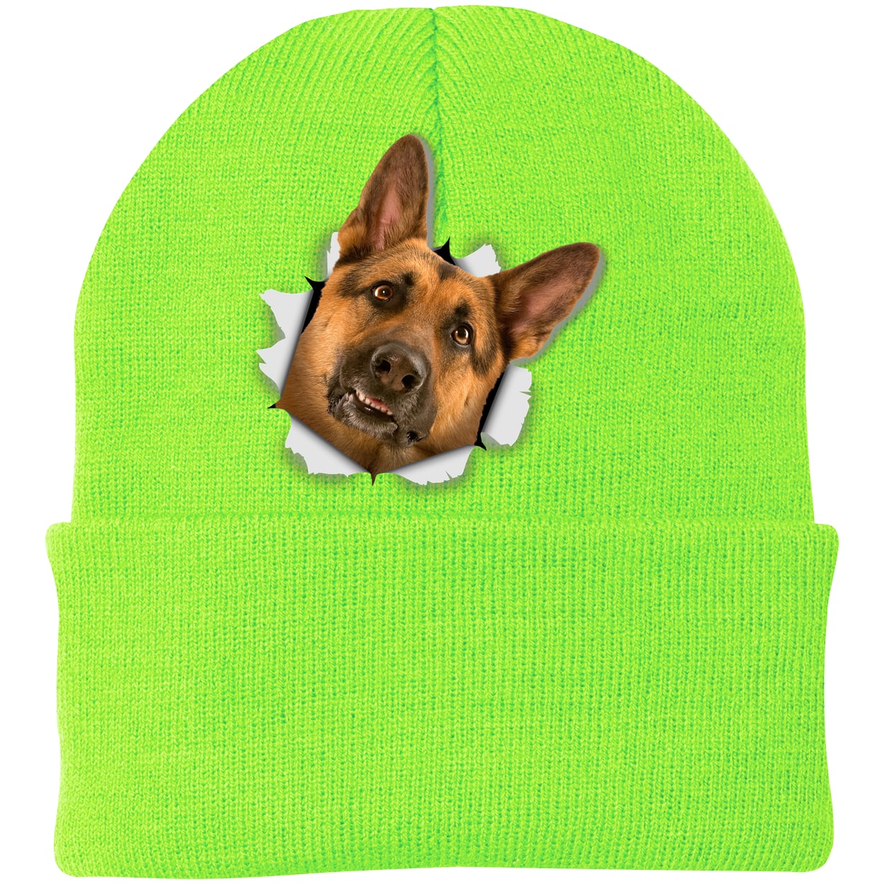 CP90 Port & Company Knit Beanie - Neon Green