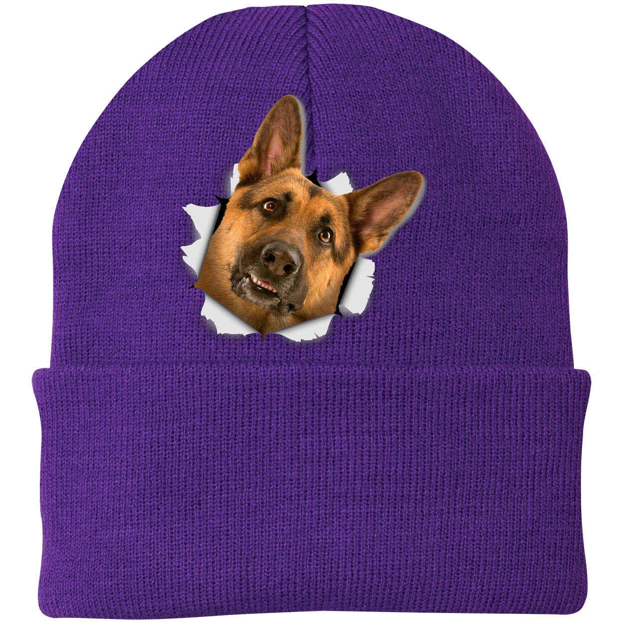 CP90 Port & Company Knit Beanie - Athletic Purple