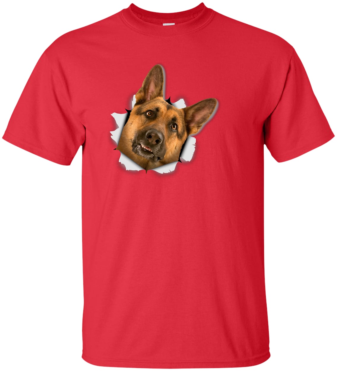 G200T Gildan Mens Tall Ultra Cotton Tee - Red