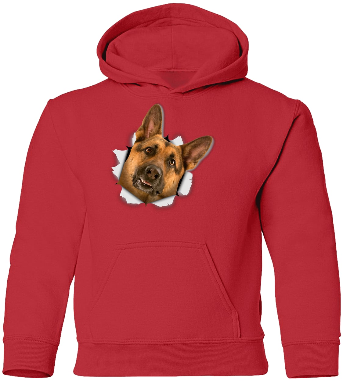 G185B Gildan Youth Pullover Hoodie - Red
