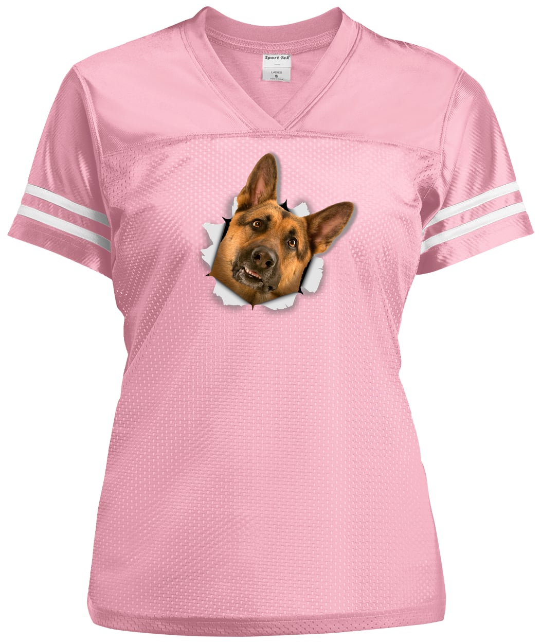 LST307 Sport-Tek Ladies' Replica Jersey - Light Pink/White