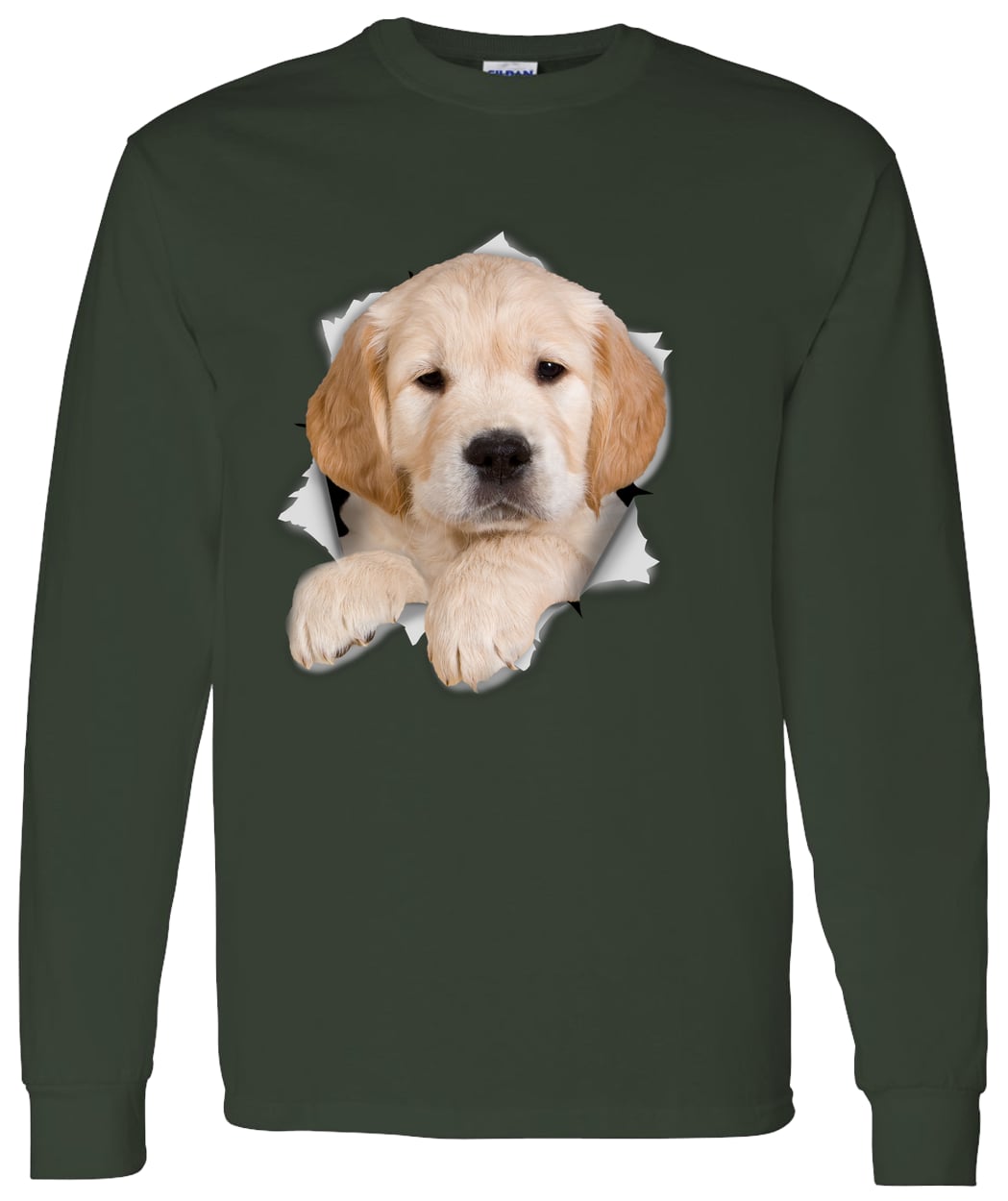 G540 LS T-Shirt 5.3 oz. - Forest Green