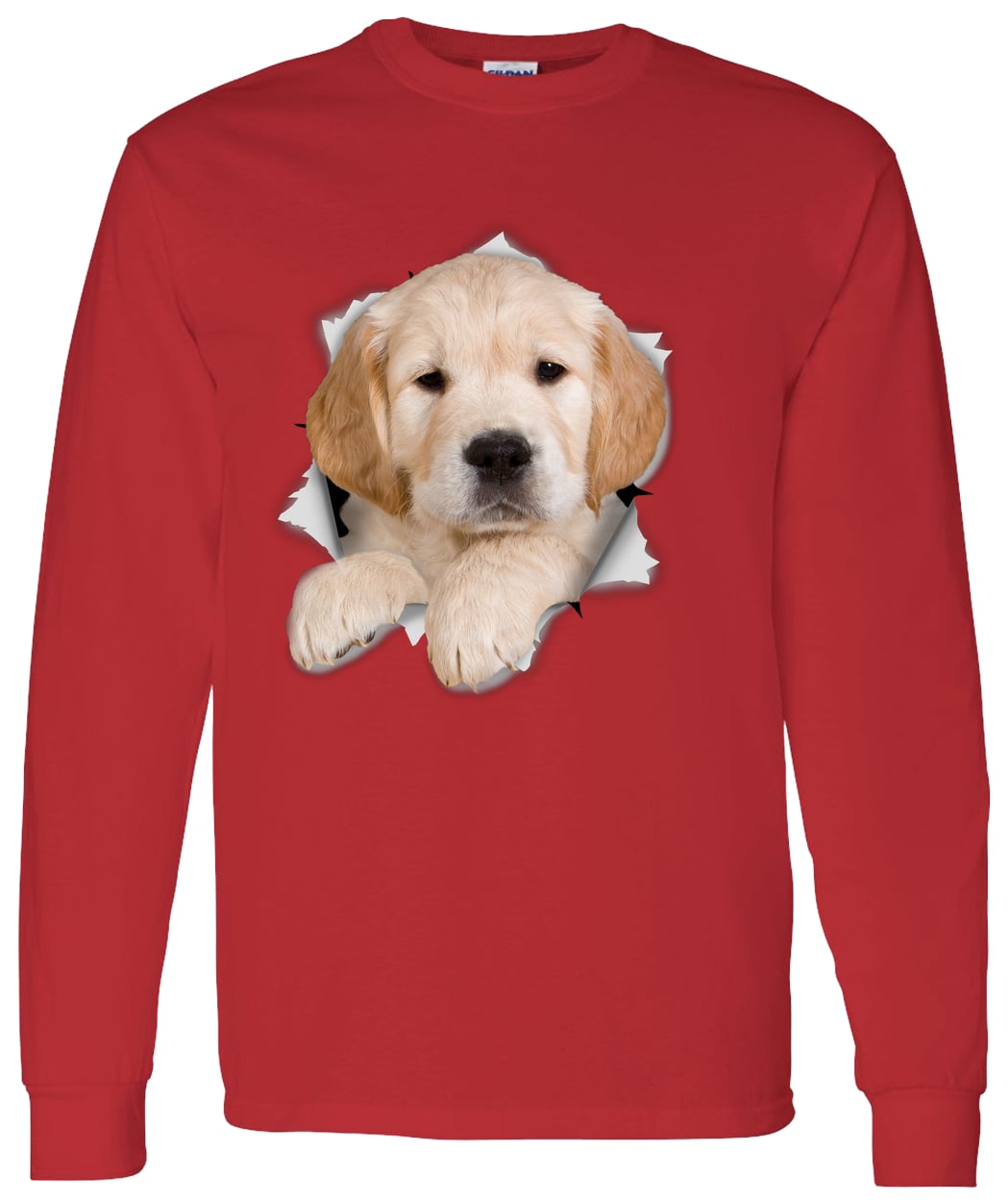 G540 LS T-Shirt 5.3 oz. - Red