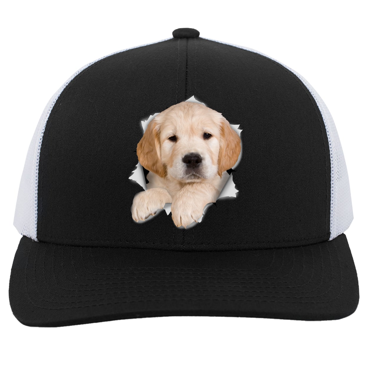 104C Trucker Snap Back - Black/White